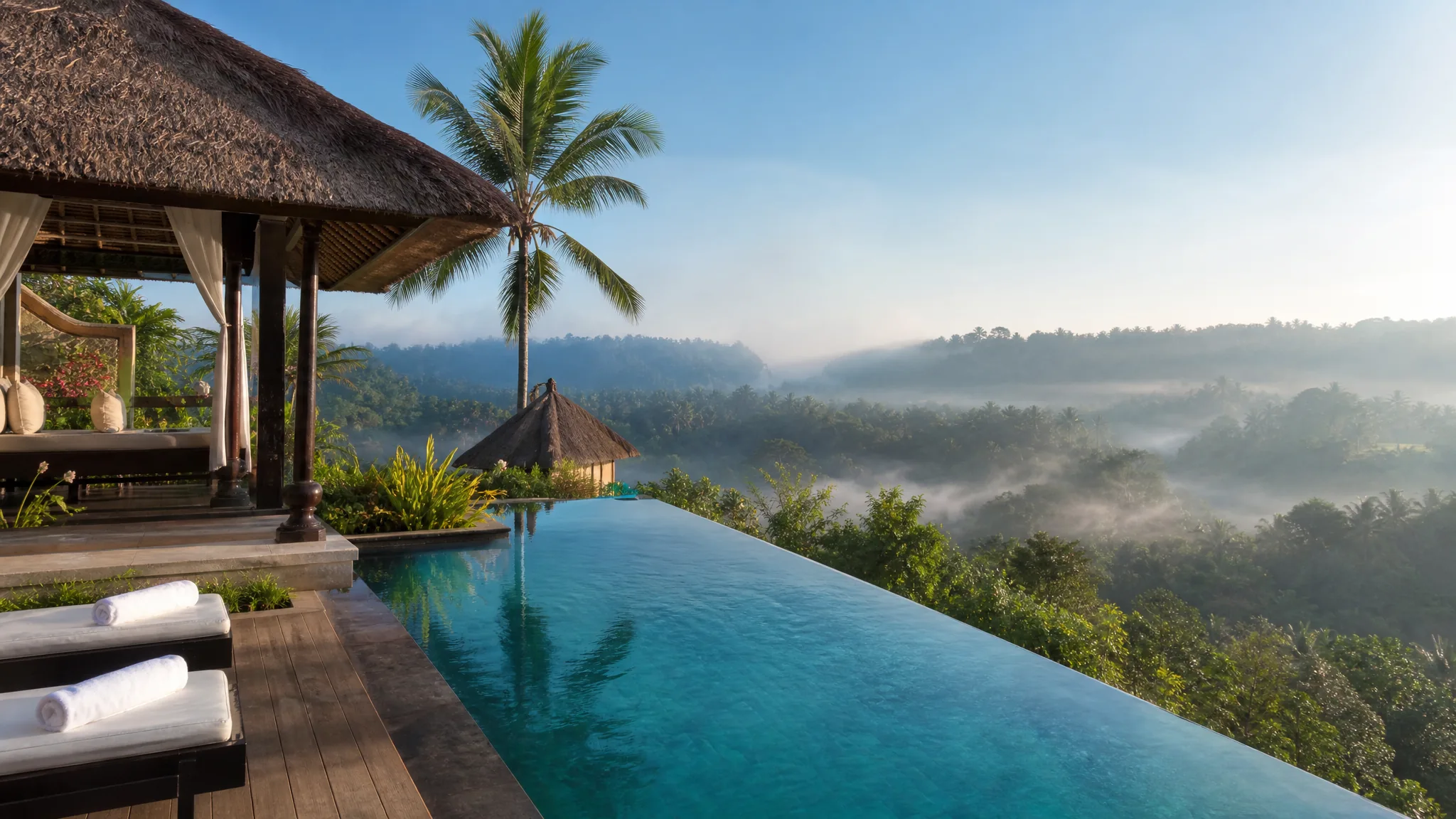 Бали — jungle infinity pool и luxury villa среди тропической природы